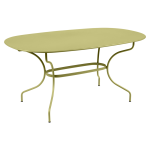 Table ovale 160 x 90 cm opra + en acier fermob