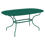 Table ovale 160 x 90 cm opra + en acier fermob
