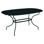 Table ovale 160 x 90 cm opra + en acier fermob
