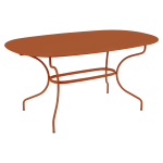 Table ovale 160 x 90 cm opra + en acier fermob