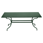 Table rectangulaire 180 x 100 cm romane en acier