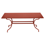 Table rectangulaire 180 x 100 cm romane en acier Table rectangulaire 180 x 100 cm romane en acier