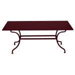 Table rectangulaire 180 x 100 cm romane en acier Table rectangulaire 180 x 100 cm romane en acier