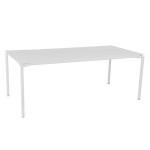 Table rectangulaire 195 x 95 cm calvi en aluminium