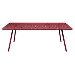 Table rectangulaire 207 x 100 cm luxembourg en aluminium fermob