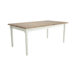Table  manger rectangulaire extensible bois et blanc 6  10 personnes apolline camif