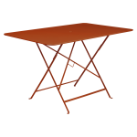 Table rectangulaire pliante 117 x 77 cm bistro en acier