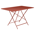 Table rectangulaire pliante 117 x 77 cm bistro en acier