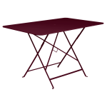 Table rectangulaire pliante 117 x 77 cm bistro en acier