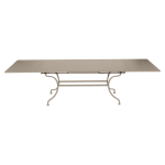 Table rectangulaire à rallonges 200 / 300 x 100 cm romane en acier Table rectangulaire à rallonges 200 / 300 x 100 cm romane en acier