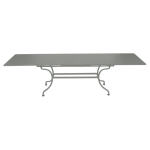 Table rectangulaire à rallonges 200 / 300 x 100 cm romane en acier Table rectangulaire à rallonges 200 / 300 x 100 cm romane en acier