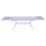 Table rectangulaire  rallonges 200 / 300 x 100 cm romane en acier fermob