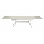 Table rectangulaire  rallonges 200 / 300 x 100 cm romane en acier