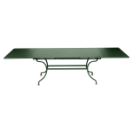 Table rectangulaire à rallonges 200 / 300 x 100 cm romane en acier Table rectangulaire à rallonges 200 / 300 x 100 cm romane en acier