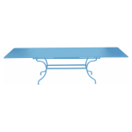 Table rectangulaire à rallonges 200 / 300 x 100 cm romane en acier Table rectangulaire à rallonges 200 / 300 x 100 cm romane en acier