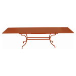 Table rectangulaire à rallonges 200 / 300 x 100 cm romane en acier Table rectangulaire à rallonges 200 / 300 x 100 cm romane en acier
