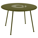 Table ronde 110 cm lorette en acier fermob