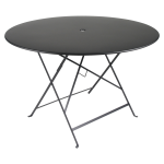 Table ronde pliante �117 cm bistro en acier