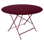 Table ronde pliante �117 cm bistro en acier