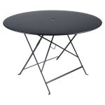 Table ronde pliante �117 cm bistro en acier