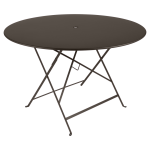 Table ronde pliante �117 cm bistro en acier