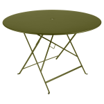 Table ronde pliante �117 cm bistro en acier