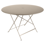 Table ronde pliante �117 cm bistro en acier