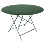 Table ronde pliante 117 cm bistro en acier