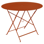 Table ronde pliante 96 cm bistro en acier