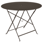 Table ronde pliante 96 cm bistro en acier