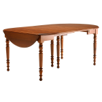 Table ronde  volets 115 lonnie, merisier