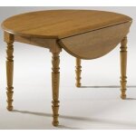 Table ronde  volets  115 lonnie, chne