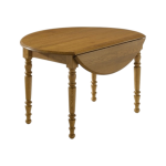 Table ronde � volets � 115 l�onnie, ch�ne