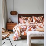 Housse de couette percale pop blanc des vosges