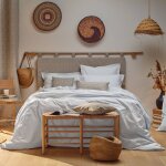 Drap housse literie de relaxation percale bio elise