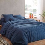 Drap percale lave bohme blanc des vosges