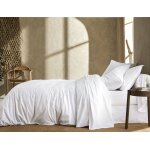Housse de couette percale lave bohme blanc des vosges