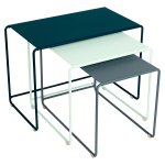 Trilogie de tables basses gigognes bouquet r�tro oulala