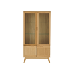 Meuble vitrine 4 portes bois adle camif