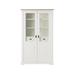 Vaisselier blanc et bois apolline camif Vaisselier blanc et bois apolline camif