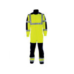 Adolphe lafont combinaison haute visibilit� jaune hivi et bleu marine rhea