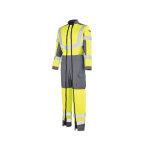 Adolphe lafont combinaison de travail haute visibilit� jaune fluo hivi et gris acier