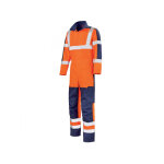 Adolphe lafont combinaison de travail haute visibilit� orange fluo et bleu