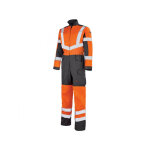 Adolphe lafont combinaison de travail haute visibilit� orange fluo et gris