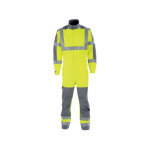Adolphe lafont combinaison de travail hivi jaune fluo etgris acier rhea a. lafont
