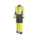 Adolphe lafont combinaison de travail hivi jaune fluo et gris work vision 2 lafont