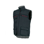 Adolphe lafont gilet de travail body - warmer noir shovel a. lafont