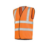 Adolphe lafont gilet de travail hivi orange fluo haute visibilit�