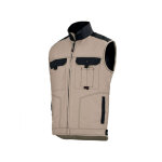Adolphe lafont gilet de travail homme body - warmer beige et noir a. lafont