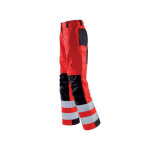 Adolphe lafont pantalon haute visibilit� femme rouge hivi et noir tara